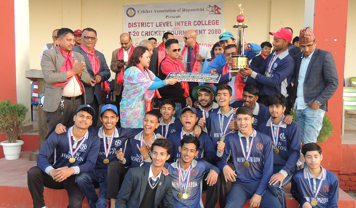 साई ग्लोबल कपको उपाधि न्यु होराइजनलाई